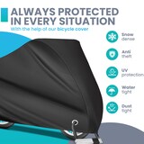 thumbnail of Dayshake Fahrradabdeckung für 1/2 Fahrräder - Luxus Fahrradabdeckung - Wasserdichtes 210D Polyester Schwarz - Inklusive Aufbewahrungstasche