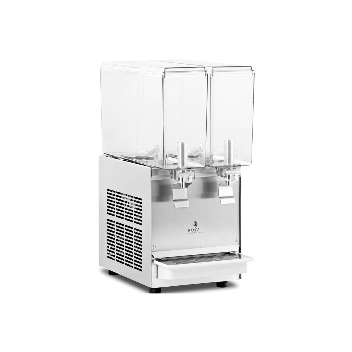 Royal Catering Dispenser bibite con rubinetto - 2 x 10 L -  - sistema di raffreddamento