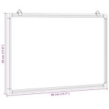 thumbnail of vidaXL Whiteboard magnetisch 40x30x1,7 cm aluminium