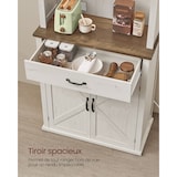 thumbnail of Helloshop26 - Buffet meuble de rangement avec lumières et chargeur placard de cuisine avec portes et tiroirs buffet meuble à café 12_0006414