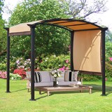 thumbnail of Pérgola 3x2,5m Cenador con Techo Retráctil Jardín Patio Terraza Poliéster Beige