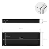 thumbnail of LuxeBath Wandnische Edelstahl 90 × 30 × 10 cm Schwarz – Randlose Duschnische, befliesbares Einbauregal, Duschablage für Badutensilien, großes