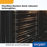 thumbnail of Exquisit Einbauherdset EHE157-UBZ-020-Set schwarz | 59 l Garraumvolumen | 7 Backprogramme | Kochfeld mit Rahmen | Grill | Umluft | Energieklasse A