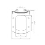 thumbnail of Asiento y Tapa WC compatible con GALA EMMA SQUARE SLIM - DUROPLAST - Envolvente y Amortiguada