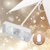 thumbnail of Casaria LED Weihnachtsstern mit Ständer Pailetten Beleuchtet 60 cm creme Papierstern Weihnachten Weihnachtsdeko Leuchtstern Dekostern Adventsstern