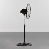 thumbnail of Ventilador de Pie Ø45cm 75W 3 Velocidades Industrial Negro Raydan Home