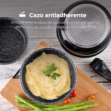 thumbnail of BERGNER Click&Cook - Set aus 5 Bratpfannen Ø18/Ø20/Ø22/Ø24/Ø26cm aus gepresstem Aluminium, dazu 3 Stielkasserollen Ø16/18/20cm und 3 abnehmbare Griffe