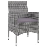 thumbnail of vidaXL 9-tlg. Garten-Essgruppe mit Auflagen Poly Rattan und Glas