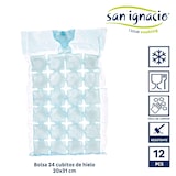 thumbnail of San Ignacio LEKNES - 12 zakjes voor 24 ijsblokjes 20 x 31 cm