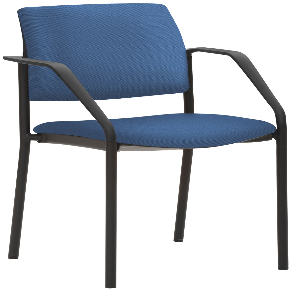 Mayer Sitzmöbel, Stapelstuhl mit Armlehnen 2518, Blau (VE = 2 Stück)