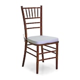 thumbnail of Sedia legno chiavari noce c/cuscino cm40x40h43/92