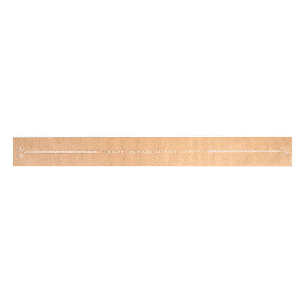 Garcia de Pou 1000 Unità - Strisce Garanzia Igiene "Ws" 48 G/M2 62X6,5 Cm Naturale Kraft