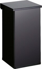 thumbnail of PROREGAL Eckiger feuerfester Abfallbehälter Haiti mit Softclose Hebedeckel | 55 Liter, HxBxT 60x30x30cm | Schwarz