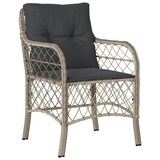 thumbnail of vidaXL 7-tlg. Garten-Essgruppe mit Kissen Hellgrau Poly Rattan