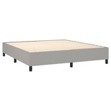 thumbnail of vidaXL Boxspringbett mit Matratze & LED Hellgrau 180x200 cm Stoff