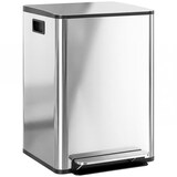 thumbnail of HOMCOM Balde de Lixo de Cozinha com 2 Compartimentos 2x20L Pedal Fechamento Suave e Cubo Amovível  Prata