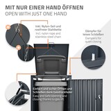 thumbnail of Mülltonnenbox für 1 Tonne bis 240 Liter Anthrazit/Rostoptik aus Stahl/Cortenstahl