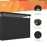 thumbnail of Wasabi – Casetta Da Giardino In Metallo 7,66m² Quarz – Spessore Robusto 0,40mm – Lampada Inclusa – Chiusura Con Chiave – Lucernario 360º – Tetto Piano