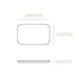 thumbnail of BIOZOYG 2000 Stück Einwegteller 10 x 16 cm Pappteller, biologisch abbaubar, braun, rechteckig, recyclingfähig, robust Bioteller, Einweggeschirr