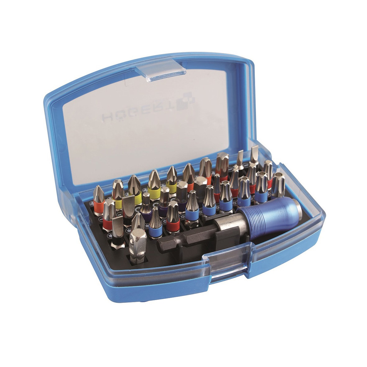 Högert Schrauberbit-Set Akkuschrauber Schraubendreher Bit-Satz 32 teilg Klappbox