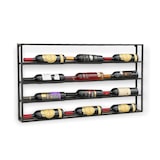 thumbnail of DanDiBo Weinregal Metall Wand 100 cm Schwarz Flaschenregal 96239 Flaschenhalter Wandmontage Modern Wandhalter Wandregal für 15 Flaschen