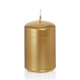 thumbnail of Gold Stumpenkerzen lackiert in Cello 60 x 40 mm, 16 Stück