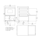 thumbnail of Sammic Vaatwasser AX-50 DD 230/50/1 met Sani-Control, Hydroblade, korf 500x500 mm, bruikbare hoogte 380 mm, 3000 W, 30/24/17 korven/uur