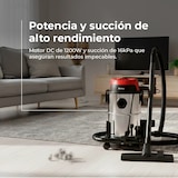 thumbnail of Aspirador Sólidos y Líquidos EVVO AE82, 1200W, 20L, Función Soplado y Filtro HEPA