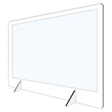 thumbnail of Protection Caisse Dibond  + plexi 1000xH680 mm avec ouverture 300x80 mm   Etiq-Etal