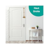 thumbnail of Verrou double entrée Mirage 6 pour porte d'entrée, cyl. 45mm, tringle 2 pts en acier, haut, droit, 3 clés, bronze - THIRARD