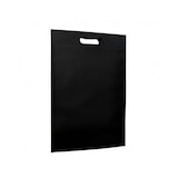 thumbnail of MONOUSO - Vliesstofftasche Gestanzten Griffen Schwarz 30+10x40cm (200 Stück)