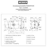 thumbnail of Heider Robophor Druckbehälter 200L 6 bar liegend Druckkessel liegend verzinkt