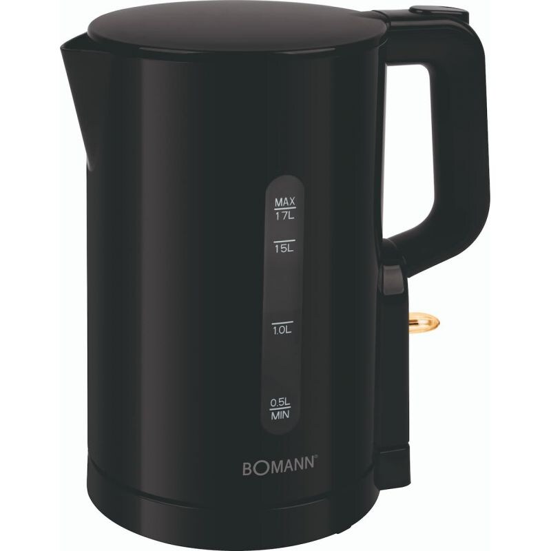 Bouilloire 1,7L 2200W Noir  WK6090CB-Noir usage non-intensif Bomann