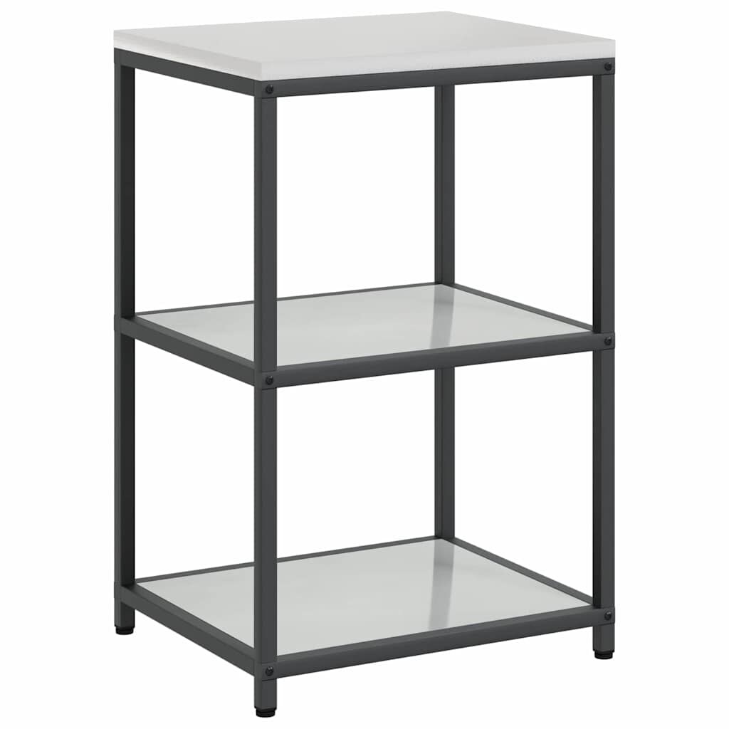 vidaXL Keukenopslag met plank met opslag Zilver 60 x 50 x 92cm Staal