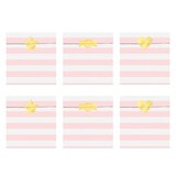thumbnail of 6 Papiertüten gestreift mit Aufklebern 13x14cm Bodenbeutel zum Befüllen Geschenktüten Hochzeit Kindergeburtstag Geschenk Mitgebsel Tüten Weiß Rosa