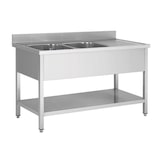 thumbnail of Gastrospüle Spültisch Spülbecken Spüle Spühle Spültheke 2 Becken 1600x700x850 mm