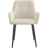 thumbnail of Capa de veludo para cadeira de jantar Ferndale creme