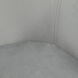 thumbnail of Esszimmerstuhl 2er Set Grau 54x57x80 cm mit Armlehnen und ergonomischer Rückenlehne, samtiger Polyesterbezug, Holzbeine mit Bodenschonern