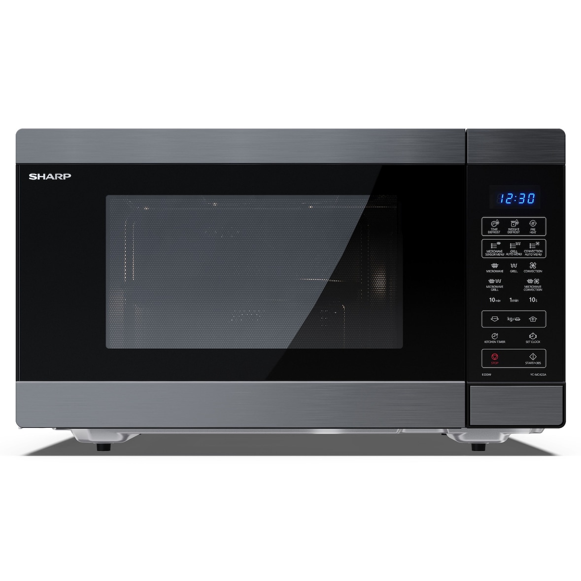 Sharp YC-MC422AE-SB combimagnetron met grill en heteluchtoven - 1000W - 42 liter - zwart