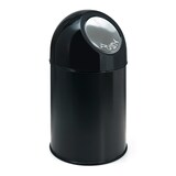 thumbnail of Afvalbak met pushdeksel 30 ltr - zwart
