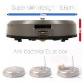 thumbnail of Robot aspirapolvere con scarico polvere automatico Deebot, sistema di filtraggio a tre fasi, 4 programmi di pulizia, autonomia 100 min, kit accessori