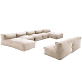 thumbnail of Conjunto de jardín modular 7 plazas con 2 chaise longue beige