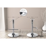 thumbnail of Support de rechange pour tabouret de bar Chrome