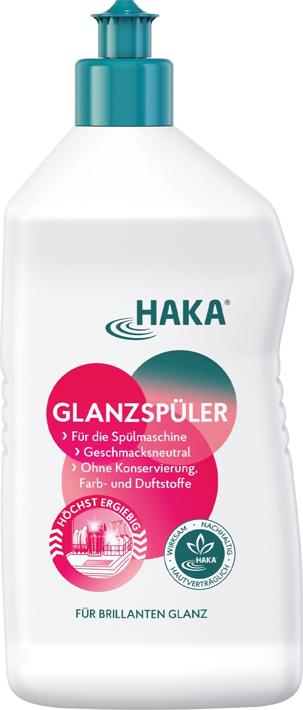 HAKA Glanzspüler 750ml Klarspüler Spülmaschine streifenfreie Gläser & Besteck