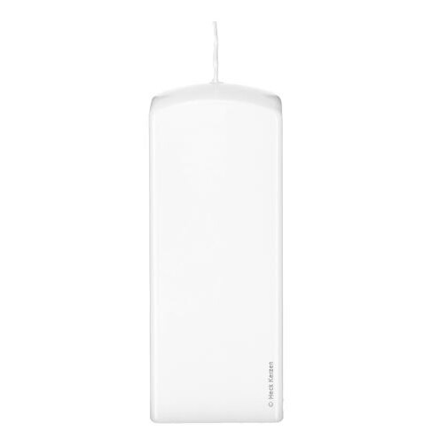 Kerzen Quadratische Kerzen (Quader Kerzen) Weiß, 80 x 70 x 70 mm, 4 Stück