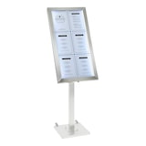 thumbnail of Securit® Expositor de Menu LED A4 "Stainless Steel" - Aço inoxidável - 6 faces