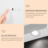 thumbnail of Klarstein >Aurora Eco 60 Dunstabzugshaube 550 m³/h 60cm kopffrei Ambientelicht EEC A+ Weiß