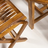 thumbnail of Conjunto mesa extensible y 6 sillones teca de jardín plegables