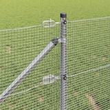 thumbnail of vidaXL Zaunpfosten Silber 10 x 0,8 m (12 x 12 mm Maschendraht) Stahl