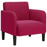 thumbnail of vidaXL Fauteuil met armleuningen 54 cm fluweelrood wijnrood